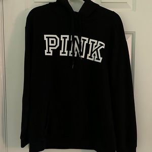 Women’s PINK Hoodie in Black
